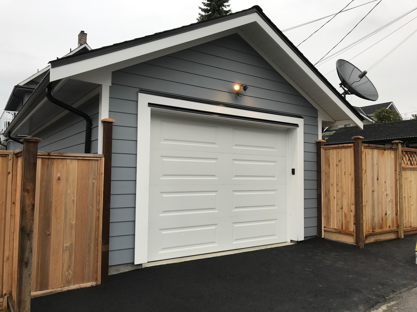 New garage construction in Vancouver